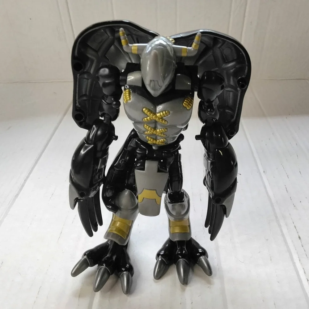 Vintage Bandai Digimon BlackWarGreymon Digivolving Action Figure 7in Transform